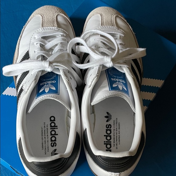 Adidas Samba OG Women's Sneakers - White and Tan - Picture 6 of 7